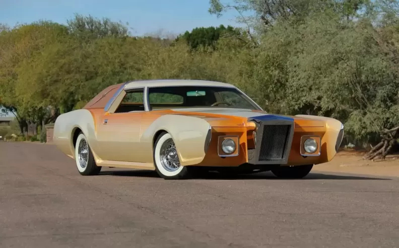 Granite and Gold: 1973 Bugazzi Mark IV Based on Lincoln Continental Stuns the United States Auction Scene