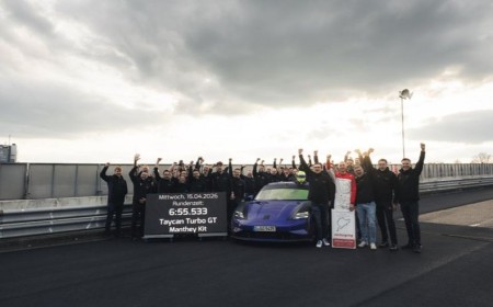 Taycan Turbo GT with Manthey Kit sets new record with a time of 06:55.533 minutes
