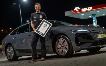 Audi A6 E Tron Sets New Record With 1338 KM on One Charge