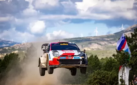 TOYOTA GAZOO Racing (TGR) World Rally Team Secures WRC Podium at Rally Italia Sardegna