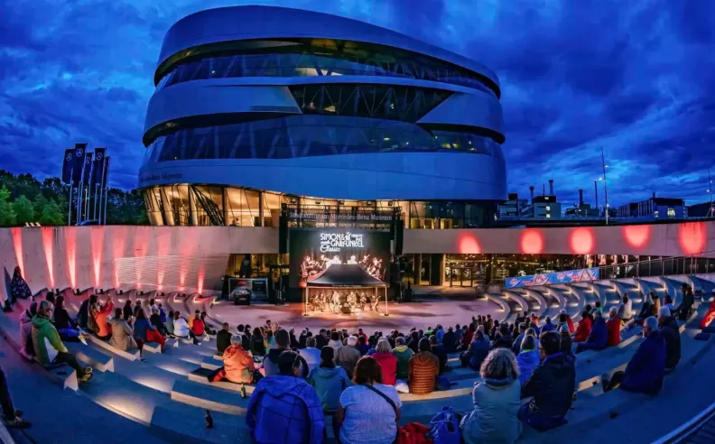 The exciting outdoor offerings at the Mercedes-Benz Museum