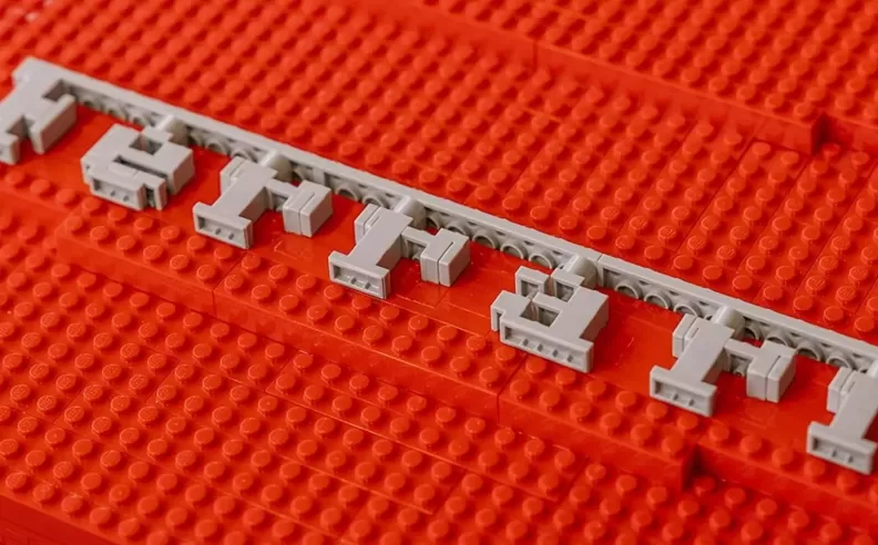 The combination of Lego and Ferrari