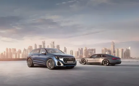 عرض سيارة Audi Q8 الجديدة للمرة الأولى عالمياً في معرض جنيف الدولي للسيارات في قطر مع الظهور الأول لسيارة العرض الخاصة بمشروع سباق الفورمولا 1
