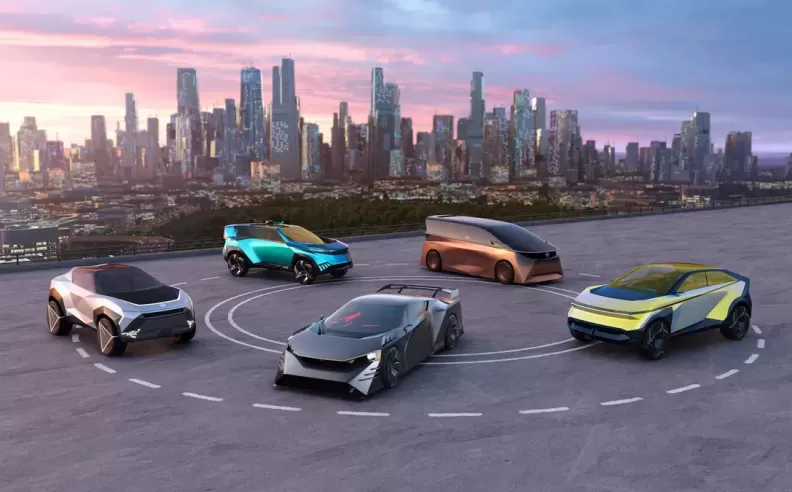 Nissan display models at the Japan Mobility Show