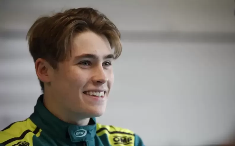 Luke Browning stars in Aston Martin Aramco Cognizant Formula One™ Team Silverstone test