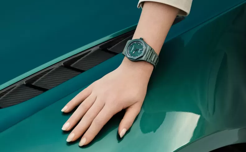 Ultra-modern materials used for the Laureato Green Ceramic Aston Martin Edition