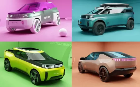 Fiat Unveils Five Boxy Concepts Hinting at the Future of Panda Models