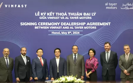 AL TAYER MOTORS SIGNS ELECTRIC VEHICLE MANUFACTURER VINFAST AUTO