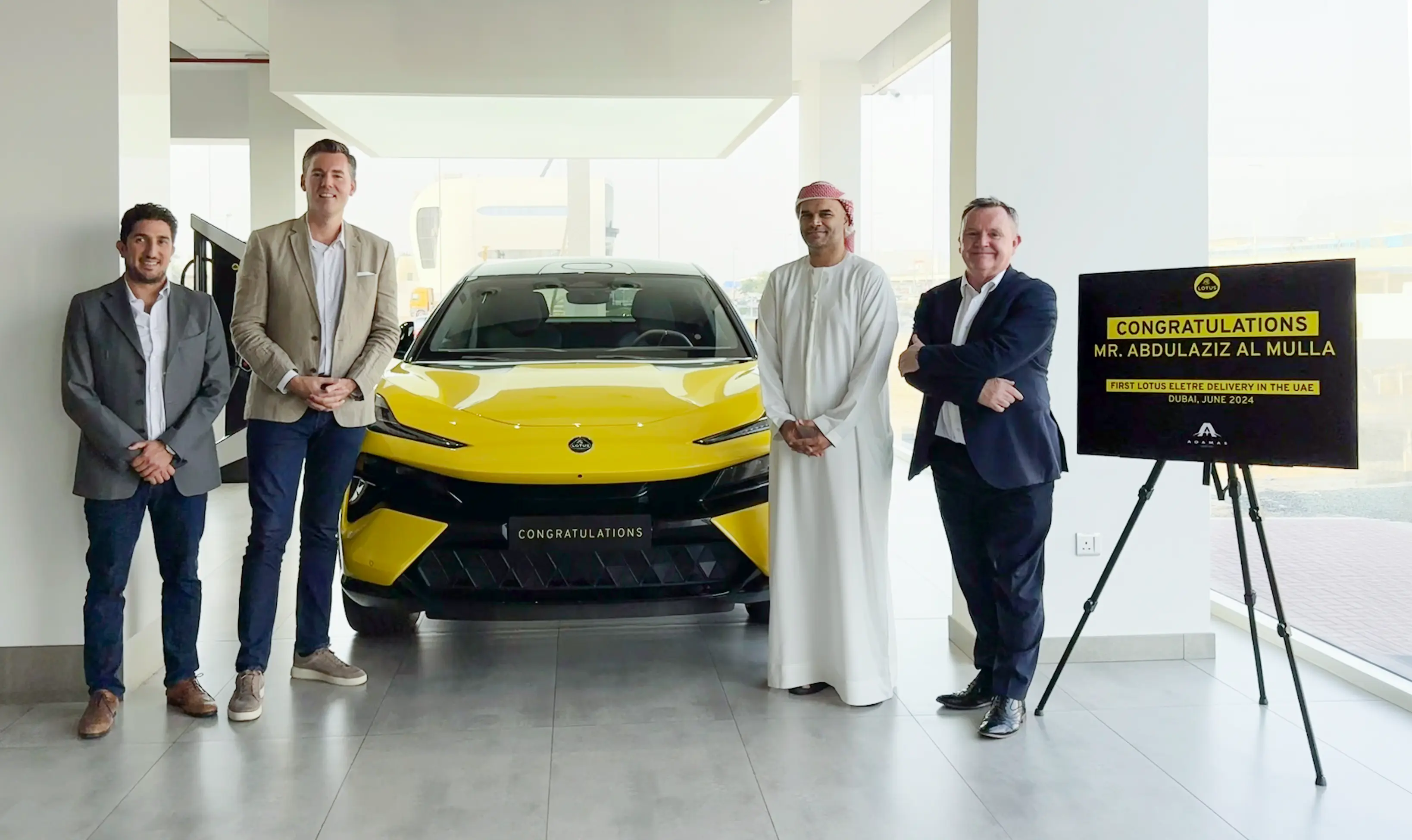 FIRST LOTUS ELETRE CUSTOMER DELIVERY IN THE MIDDLE EAST