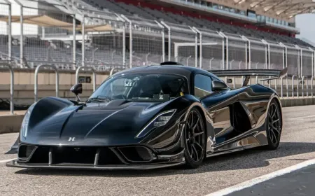 هينيسي فينوم F5 تتحطم عند الوصول لسرعة 250 ميلاً في الساعة أثناء اختبارات السرعة