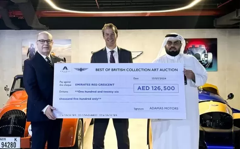 Adamas Motor Group Hosts Charity Handover with Emirates Red Crescent and UK Ambassador