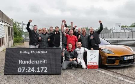 أسرع باناميرا من بورشه تحطم الرقم القياسي في نوربورغرينغ