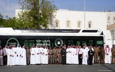 Driving Toward Sustainable Mobility: Abdul Latif Jameel Motors Participates in Hydrogen Fuel Cell  Bus Trial in Makkah