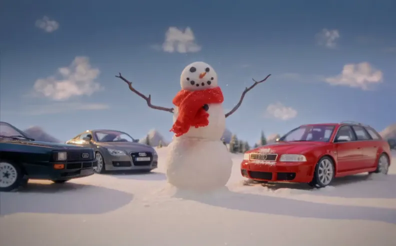 أودي بروح العيد ولكن بطريقتها الخاصة