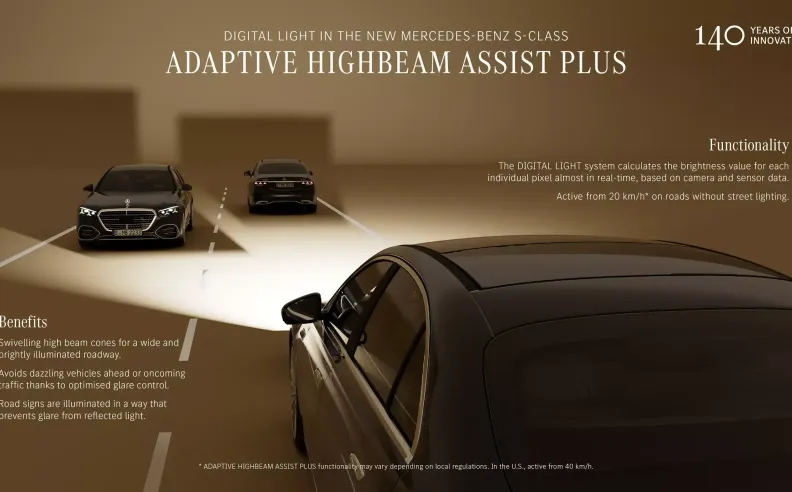 الإضاءة التكيفية: ذكاء يتفاعل مع الطريق والخرائط