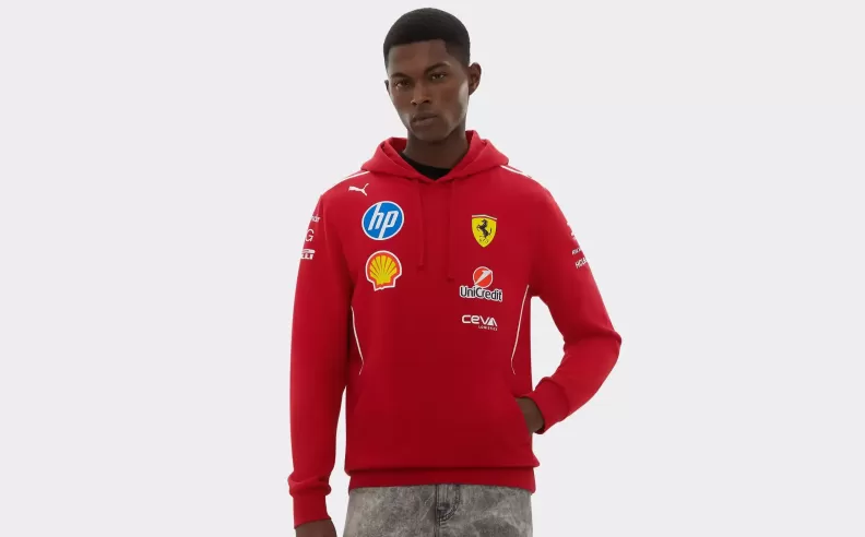 كنزة Hoodie بطابع السباقات