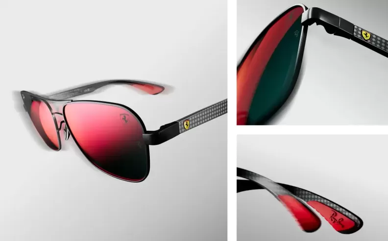 نظارات Ray-Ban بتصميم مستوحى من عالم السباق