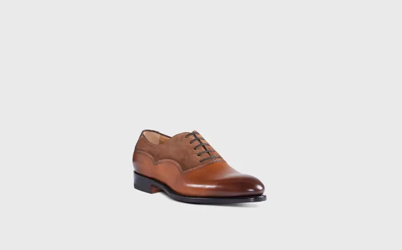 Silas Leather and Suede Lace-Up Shoe