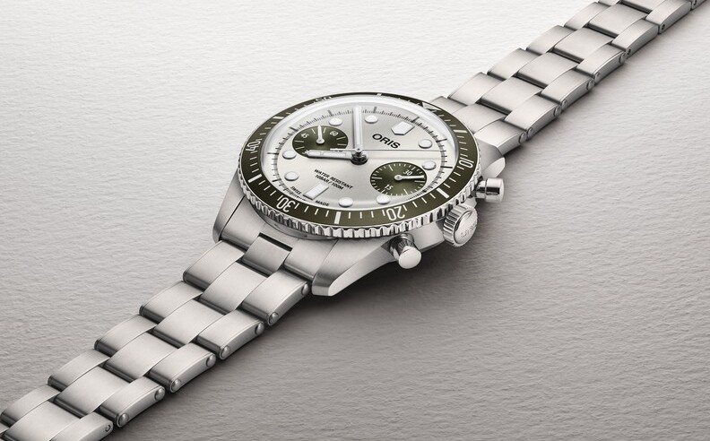 Oris Unveils Ocean-Green Divers Sixty-Five Chronograph