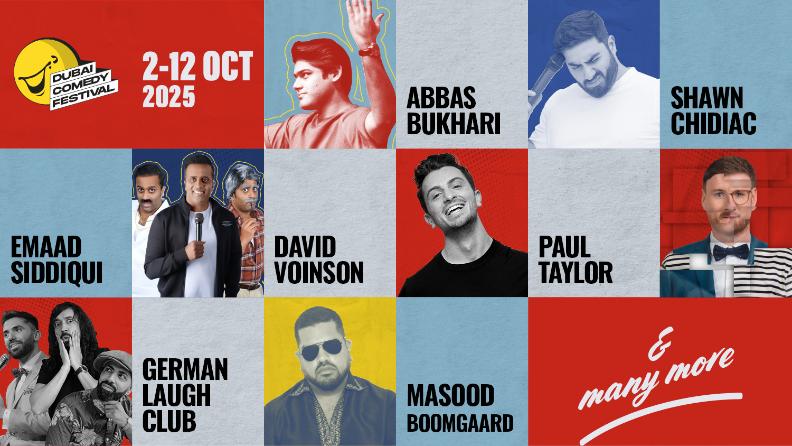 More Laughs Incoming as Dubai Comedy Festival Adds 9 New Shows in 6 languages to Its 2025 Line-Up