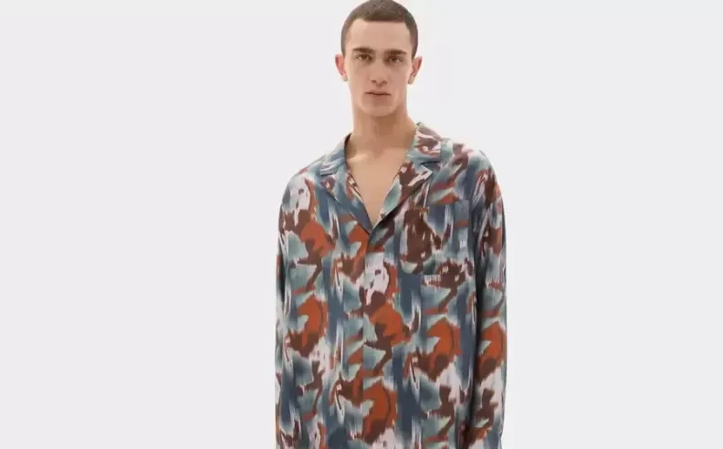 A Silk Shirt with Artistic Flair