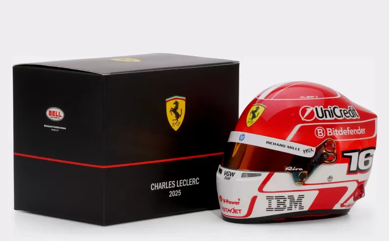 The Charles Leclerc Mini Helmet