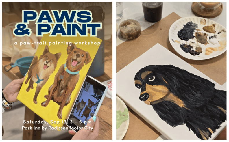 Unleash Your Inner Artist at the Paws & Paint Workshop