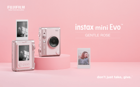 فوجي فيلم تطلق كاميرتها إنستاكس ميني إيفو بلون وردي ناعم جديد