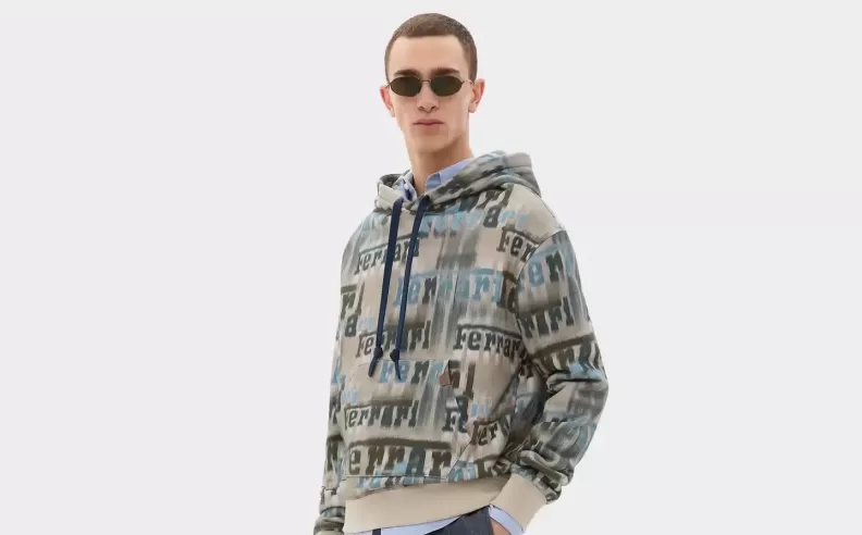 Ferrari Ikat Print Sweatshirt