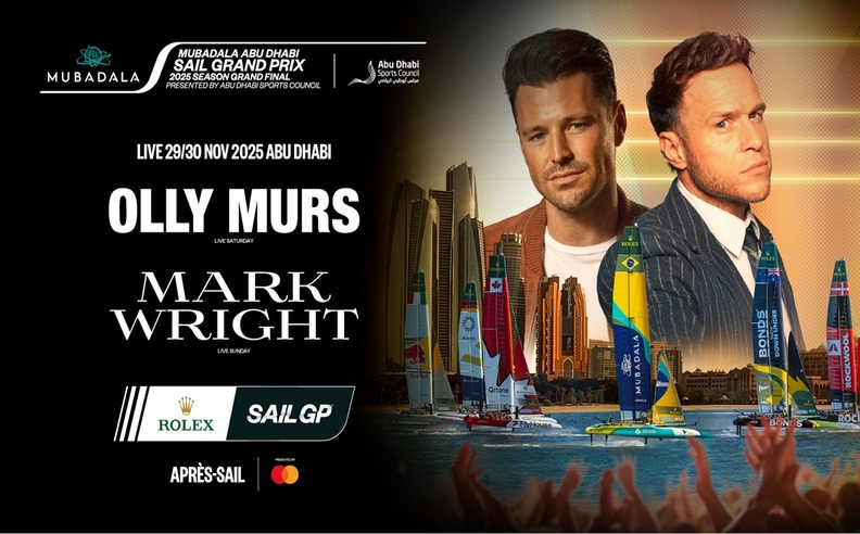 Olly Murs to headline Mubadala Abu Dhabi Sail Grand Prix 2025 Season Grand Final presented by Abu Dhabi Sports Council