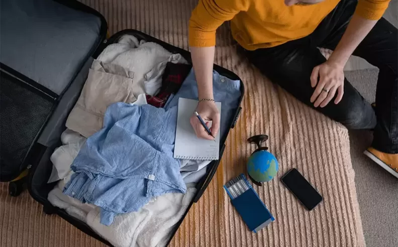 أهمية قائمة تجهيز السفر