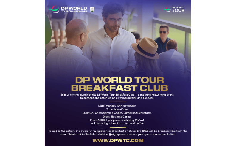 DP World Tour Breakfast Club & Championship Hospitality