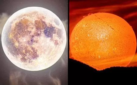 Beyond the Skies: Stunning New Images Reveal the Untamed Beauty of the Sun and Moon