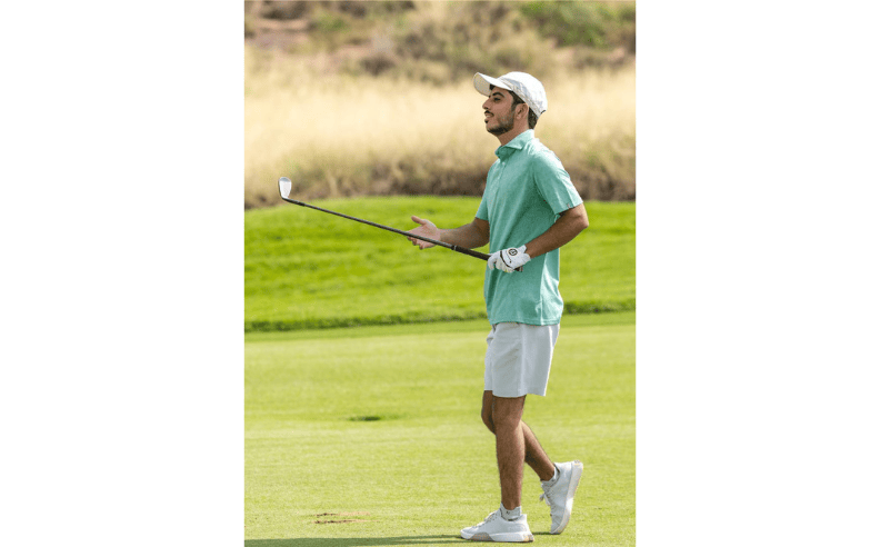 Sheikh Rashid at Abu Dhabi HSBC Golf Pro-Am on Yas Island