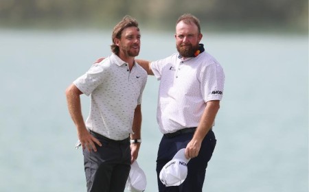 Lowry and Fleetwood among five-way tie at the top at Abu Dhabi HSBC Championship