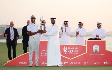 Aaron Rai overcomes Tommy Fleetwood in a play-off to  win in Abu Dhabi