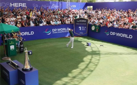 Michael Kim opens up one-shot lead at DP World Tour Championship