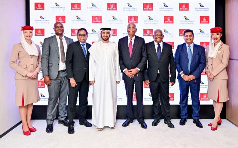 Emirates & SAA Sign Expanded Partnership at Dubai Airshow