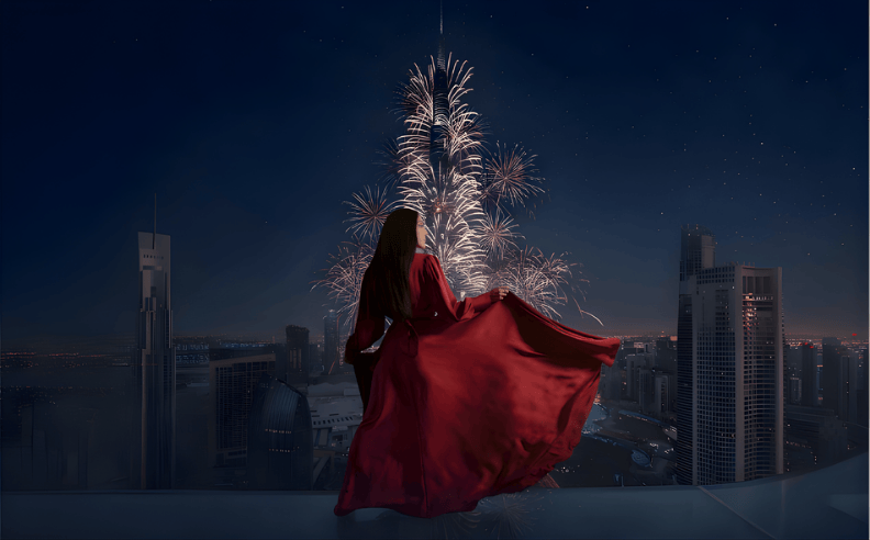 ليلة رأس السنة 2026 على منصة سكاي فيوز بدبي