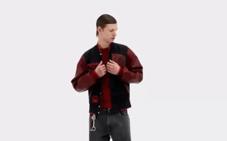 Bomber Jacket in Q-Cycle and Leather