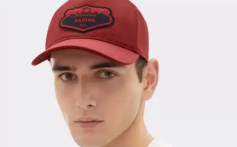 Red Cotton Baseball Cap