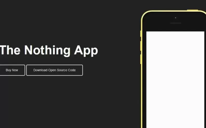 Nothing: The App That Celebrates Pure Emptiness