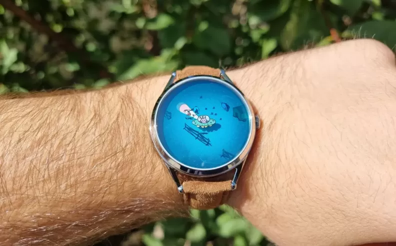 Beam Me Up!: A Miniature Story Told on the Wrist