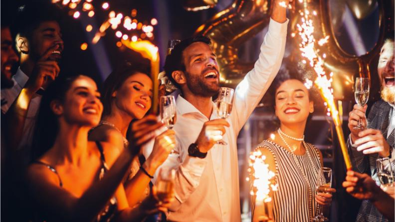 سهرة رأس السنة المتلألئة