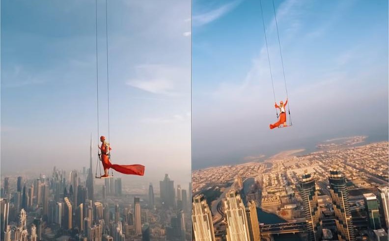 DSF Airship Swing Stunt Makes History