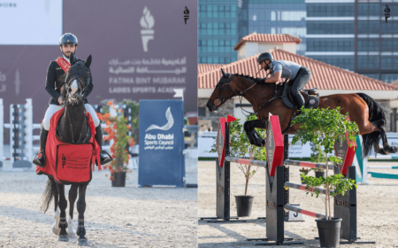 فرسان قفز الحواجز يتألقون في اليوم الافتتاحي للنسخة الثالثة عشرة من كأس أكاديمية فاطمة بنت مبارك الدولية لقفز الحواجز