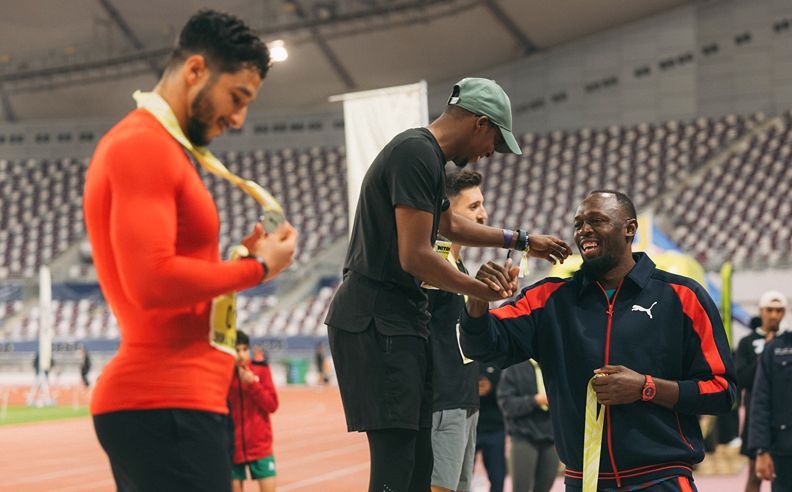 Usain Bolt Headlines PUMA Running Event in Doha