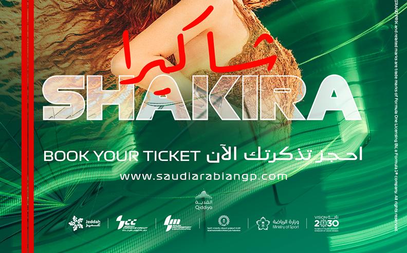 F1 Saudi Arabian GP 2026 in Jeddah with Shakira Live